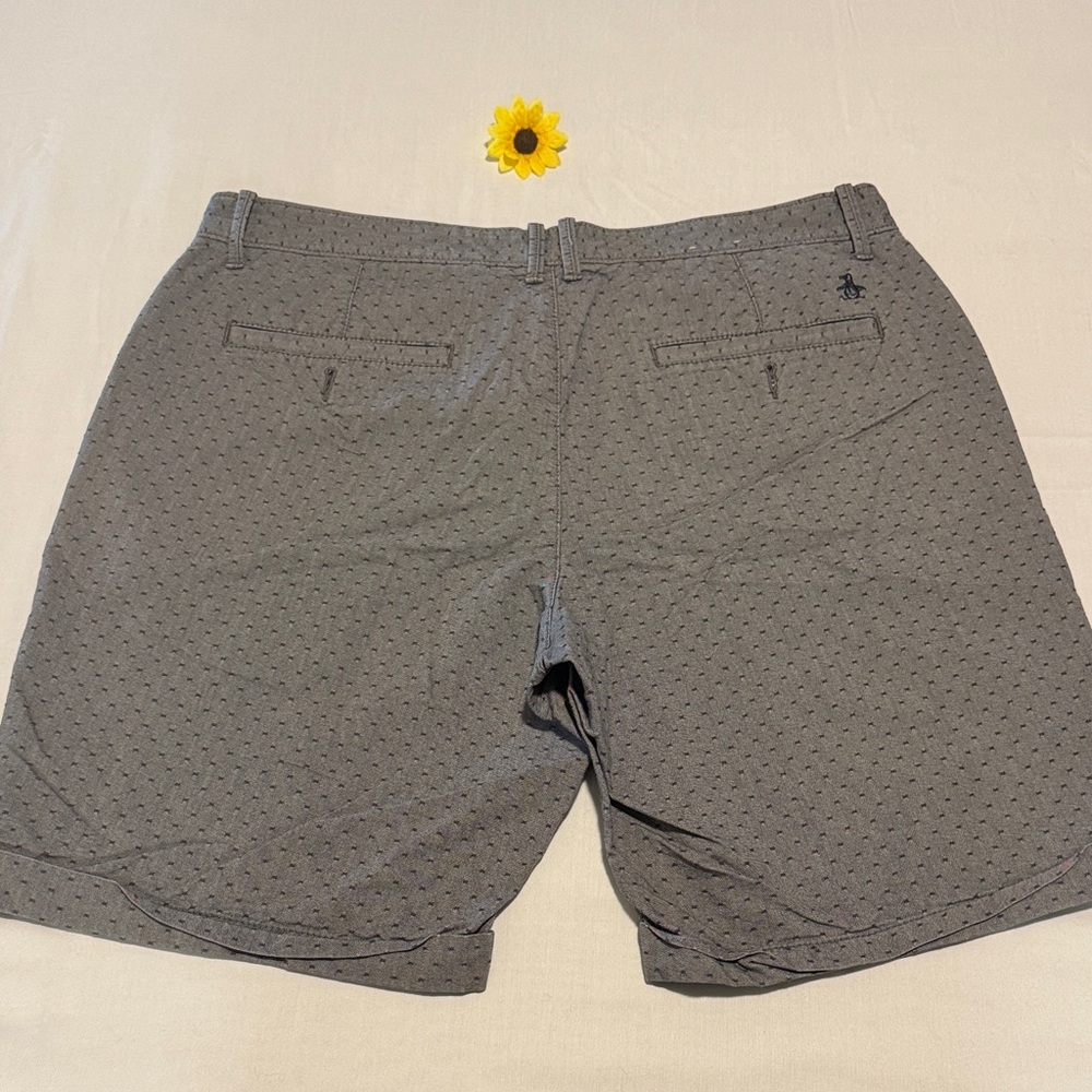 Classic Gray Men's Flat Front Shorts - Picture 2 of 12